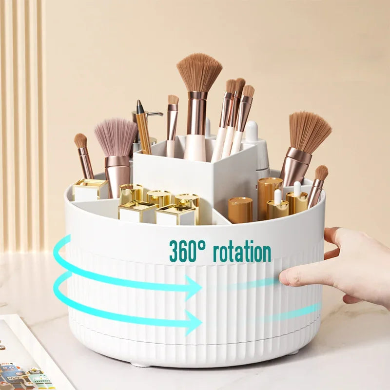 Boîte de rangement de maquillage rotative à 360 ° (2 couleurs)