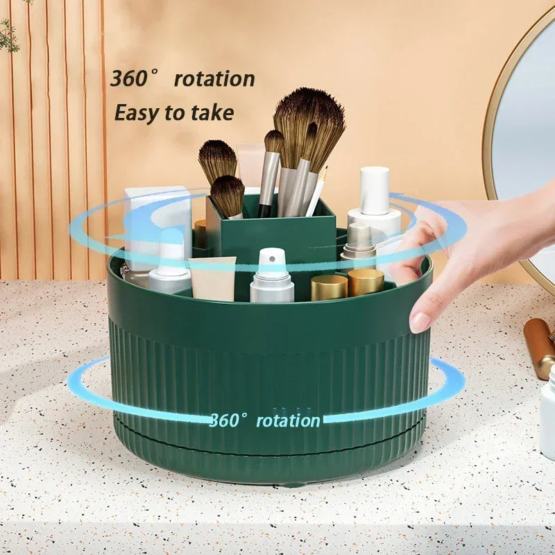 Boîte de rangement de maquillage rotative à 360 ° (2 couleurs)