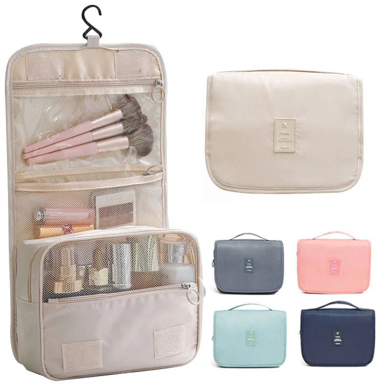 Trousse de rangement maquillage de voyage imperméables (8 couleurs)