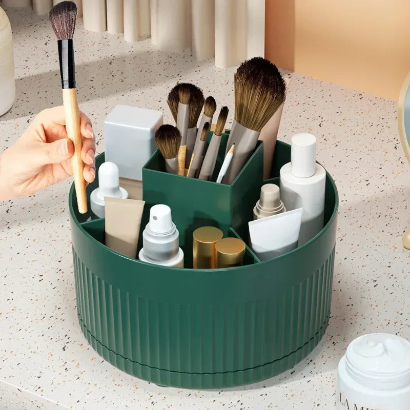 Boîte de rangement de maquillage rotative à 360 ° (2 couleurs)