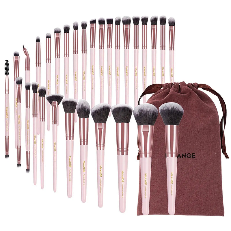 Ensemble de pinceaux de maquillage MAANGE (30 pcs) (8 couleurs)